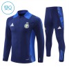 Dječji - Al Nassr Sweatshirt Za Trening 2024-25 Četvrt-Zip Plava Dječji - Al Nassr Sweatshirt Za Trening 2024-25 Četvrt-Zip Plava